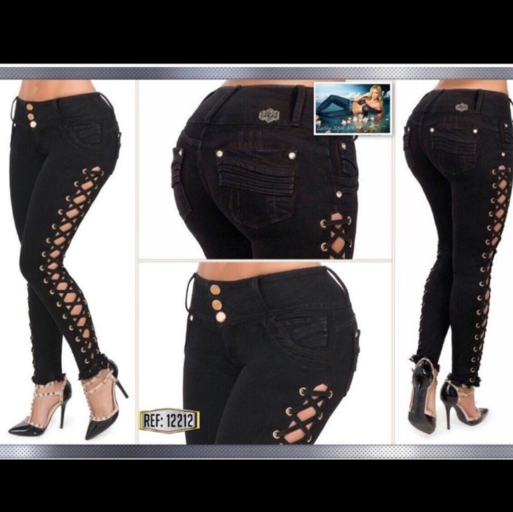 Columbian butt lifting jeans levanta cola pants